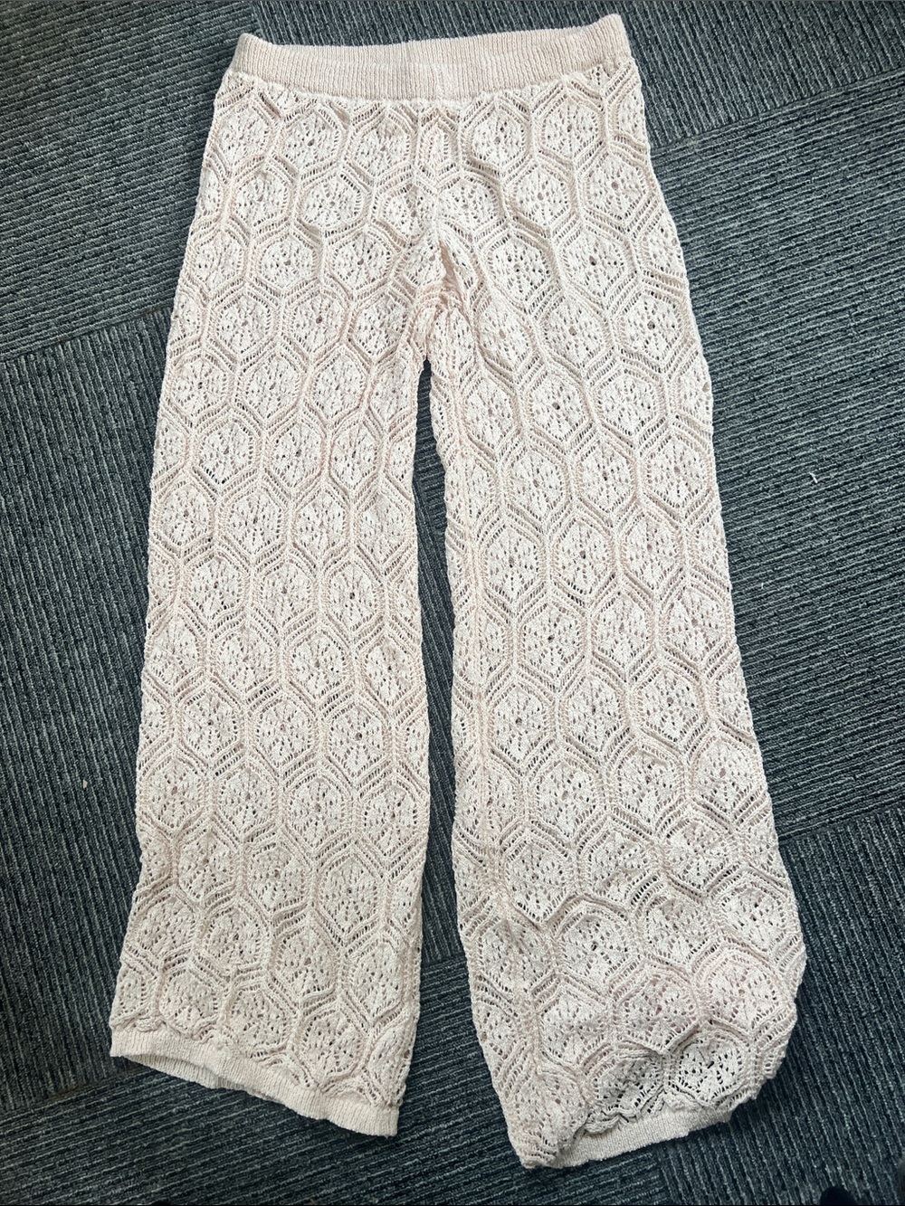 Woman’s shade & shore can 0-2 Crochet Wide-Leg Pants -Xs. New no tags